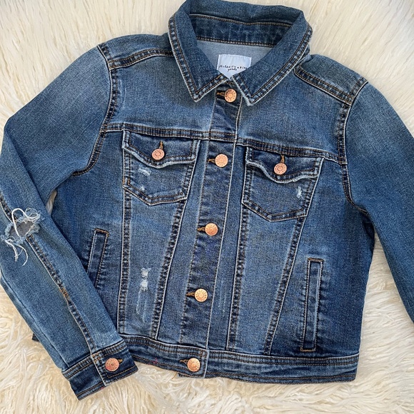 Celebrity Pink Other - Celebrity Pink Girls NWOT "Distressed Denim Jacket"